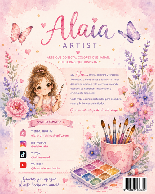 ACUARELA BY ALAIA. colorea y pinta en acuarela o acrílico.